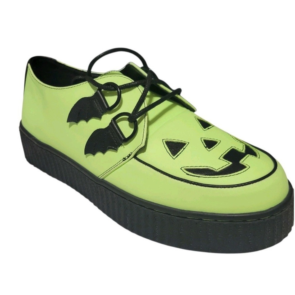 Strange Cvlt Cult YRU Krypt Jack O Lantern Glow Creeper Platform Shoes Women 10